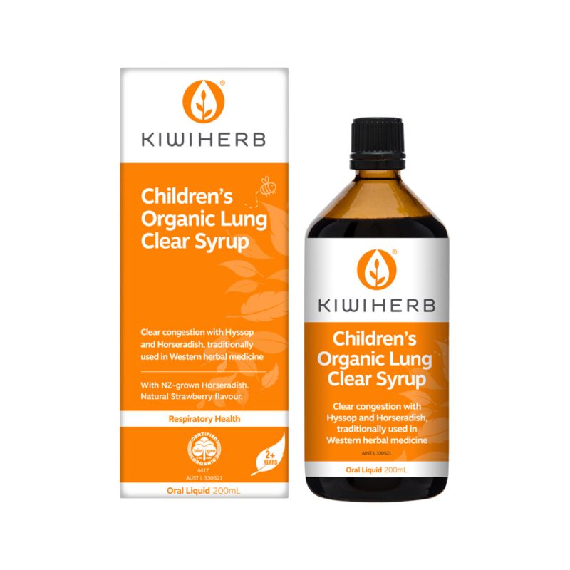 Kiwiherb Children’s Organic Throat Syrup