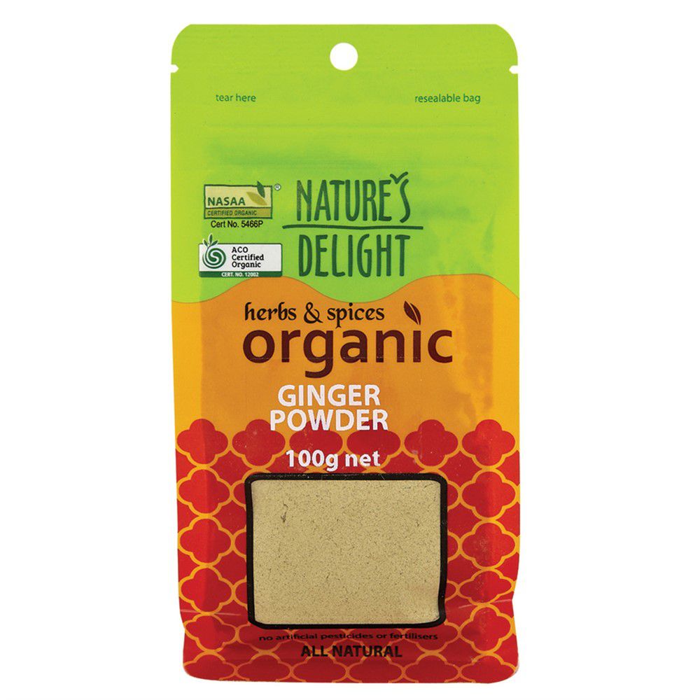 Organic Ginger Powder Nature’s Delight 100g